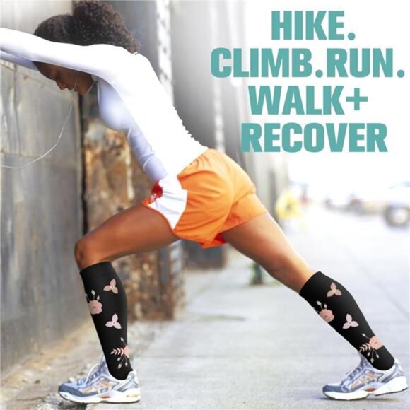 Compression Socks for Women & Men Circulation(6 pairs)-Graduated Supports Socks - Picture 4 of 8